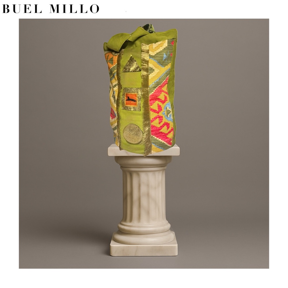 Green and Multicolor Tote Bag